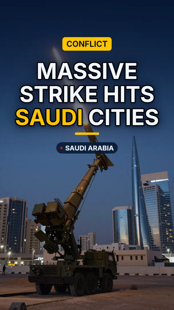 Massive Strike Hits Saudi Cities