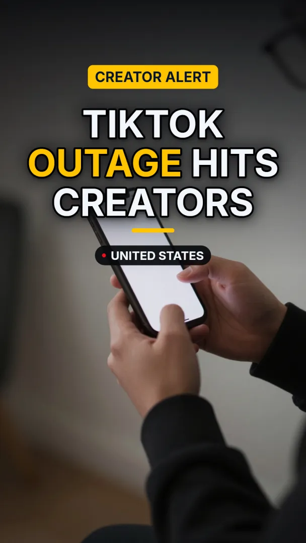 TikTok Outage Hits Creators, faceless AI Tech news video by Ravenclip on Ravenclip