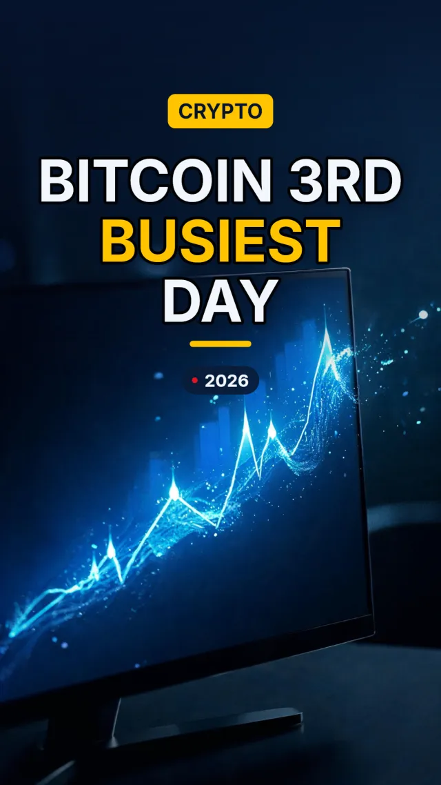 Bitcoin 3rd busiest day — faceless AI Crypto news video by Crypto & Web3 Desk on Ravenclip