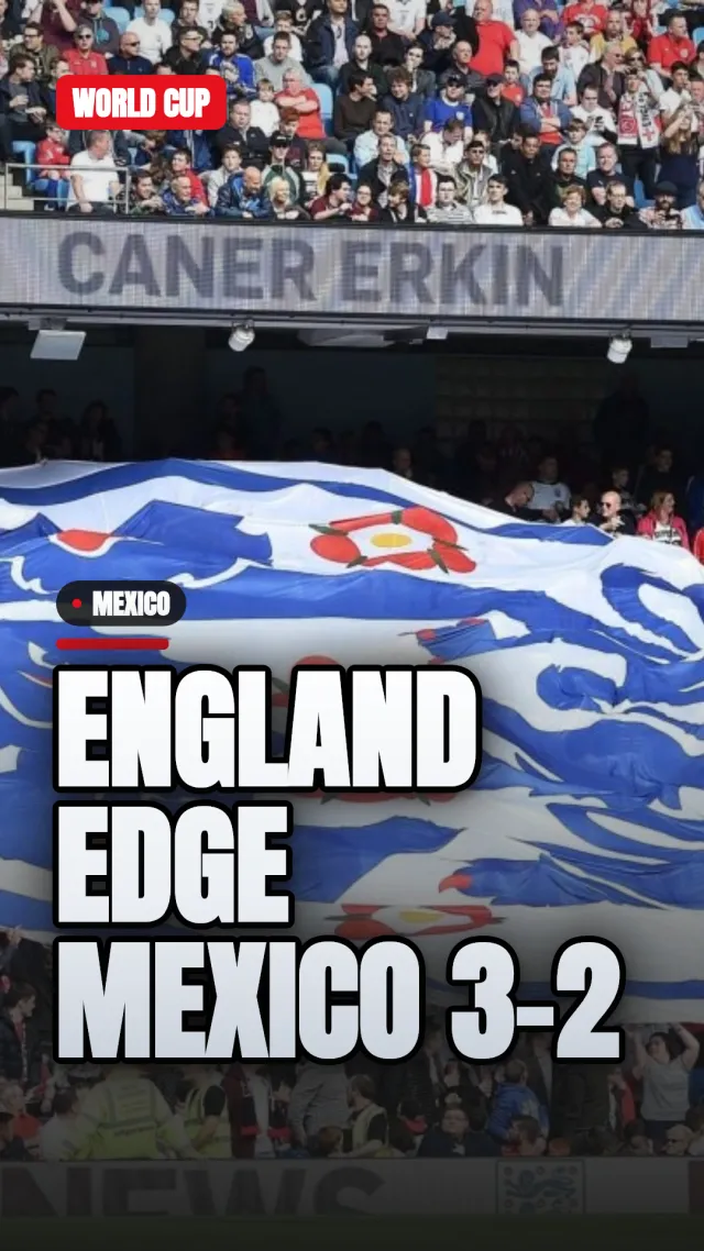 England edge Mexico 3-2 — faceless AI Sports news video by Fifa world cup on Ravenclip