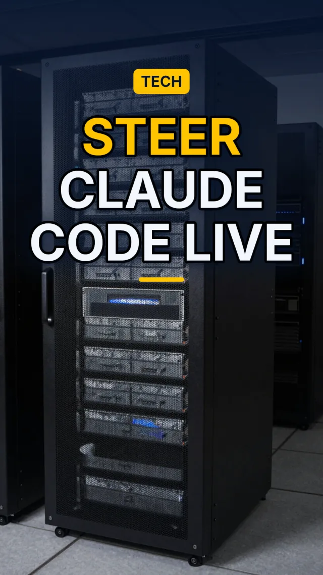 Steer Claude Code Live — faceless AI-nieuwsvideo van Anthropic Desk op Ravenclip