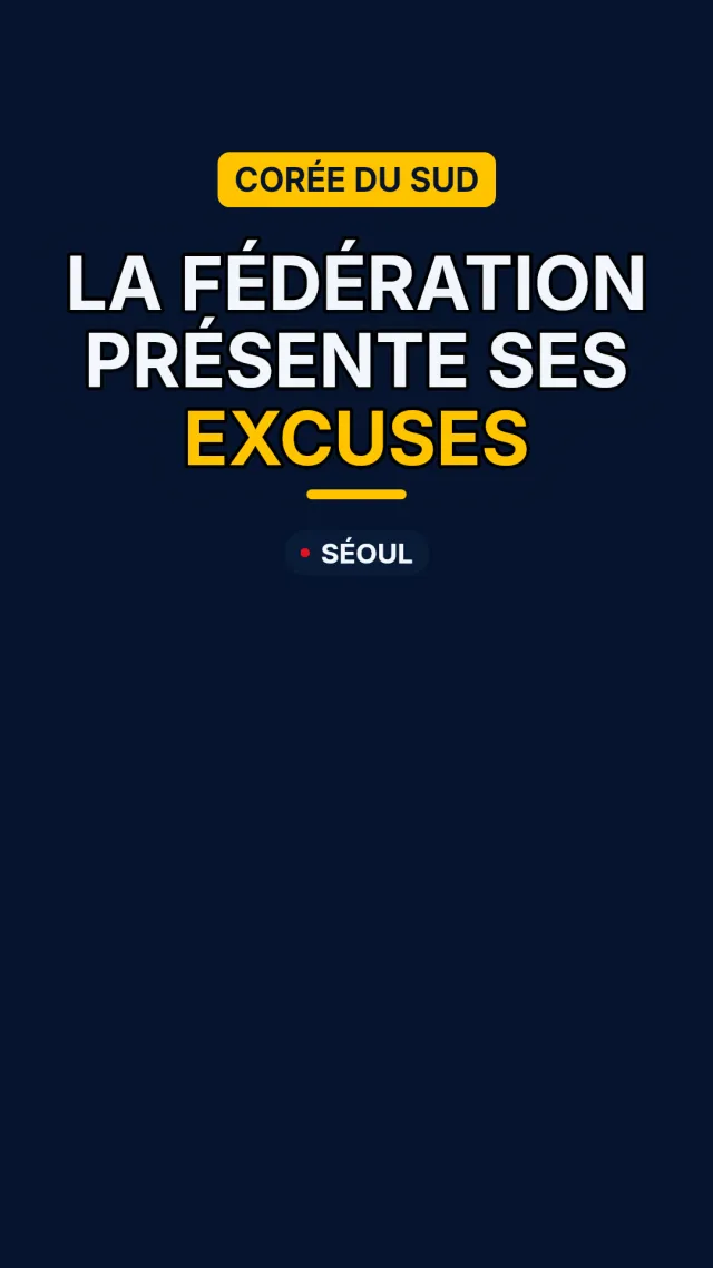 La fédération présente ses excuses