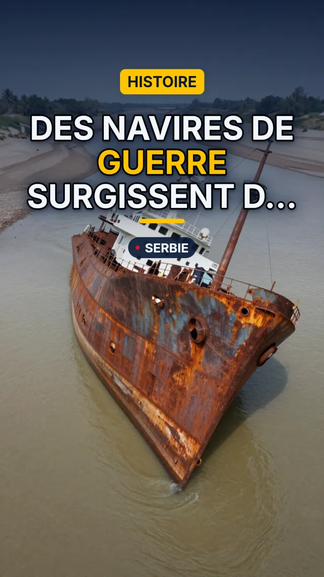 Nazi shipwrecks emerge from the depths as Europe’s Danube dries ups