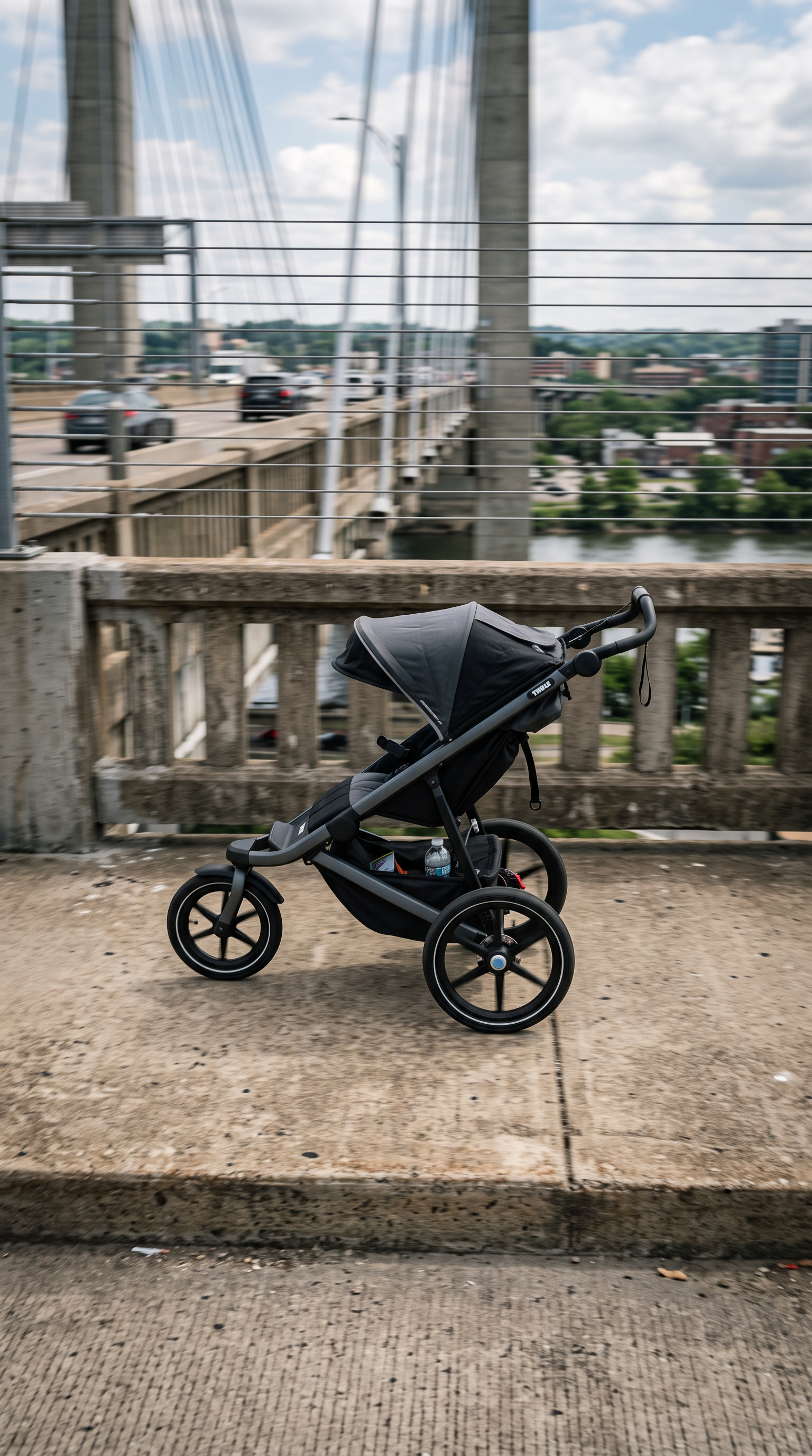 Watch: Dad unofficially breaks world record for running a mile with stroller