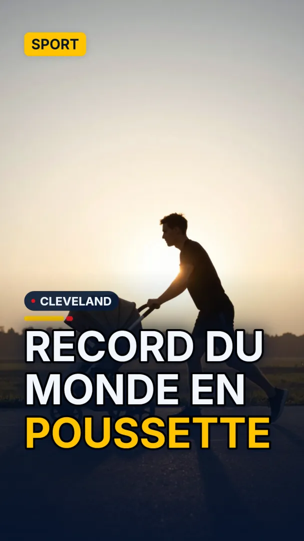 Watch: Dad unofficially breaks world record for running a mile with stroller