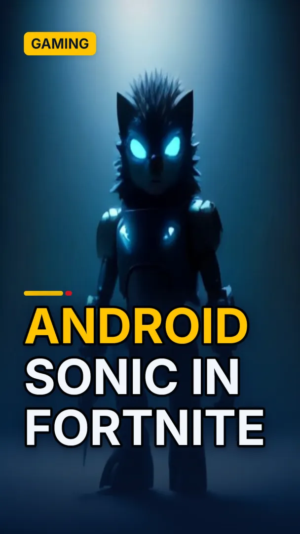 Random: Sonic Is An Android In Fortnite Because The Real Sonic "Will Never Hold A Gun"